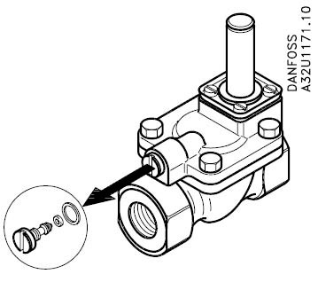 elektromagnetický ventil vyrovnavacia tryska